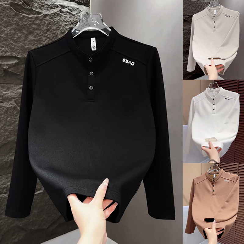 休闲百搭拼接潮流长袖打底体恤