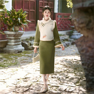 江南司造丨旗袍女新中式小个子年轻款冬装2025新款加厚冬天少女风