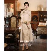 长袖 年轻国民风高端气质春夏季 茶服 奥黛旗袍2025年新款 江南司造