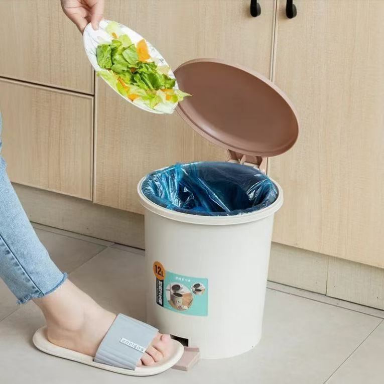 厕所大号脚踏式垃圾桶大容量厨房家用脚踏带盖客厅卫生间卧室纸篓