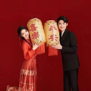 火锅餐饮串串灯笼中式油纸竹编灯笼竹灯笼朱光玉同款灯笼