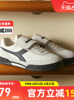 diadora/迪亚多纳德训鞋CHANT情侣时尚翻盖鞋舌皮革拼接休闲板鞋
