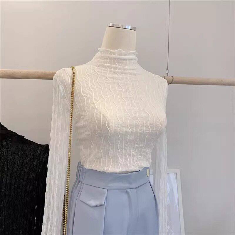 品牌折扣正品女装断码清仓特价不能退换法式蕾丝打底衫女春秋小香