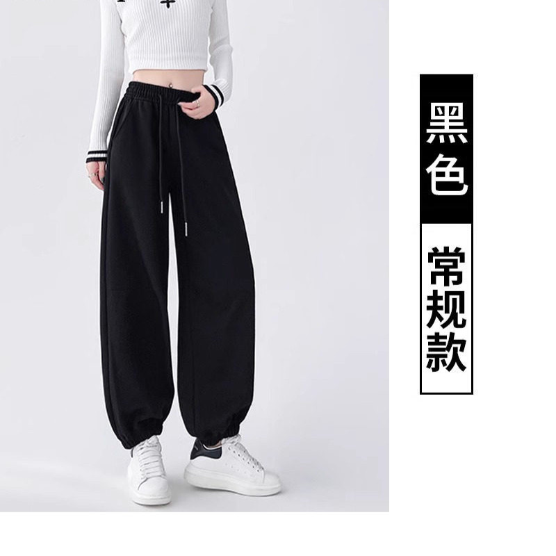 品牌折扣正品女装断码清仓特价不能退换黑色运动裤子女春秋新