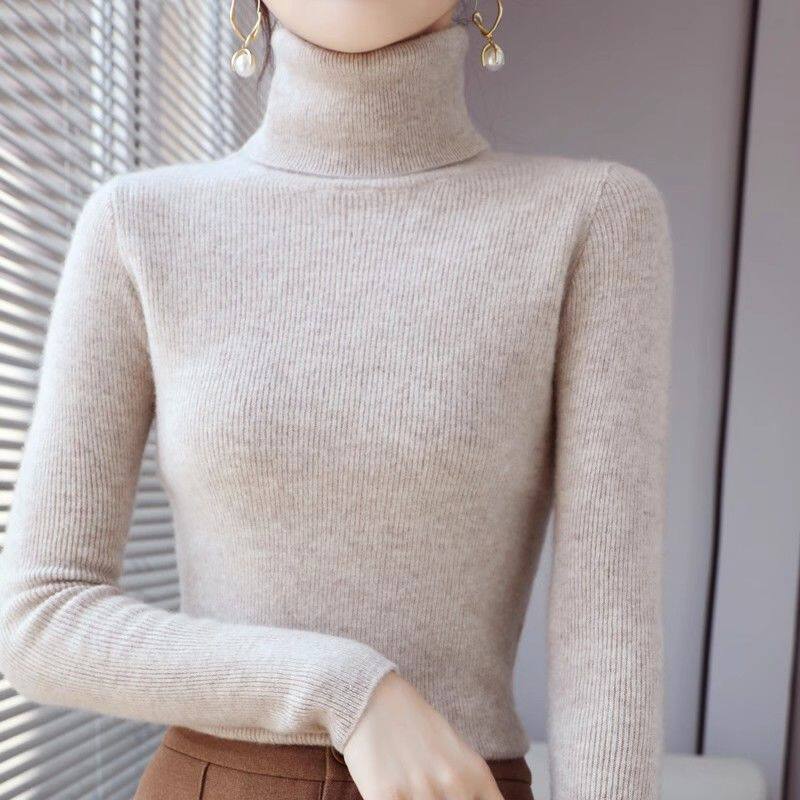 品牌折扣正品女装断码清仓特价不能退换搭配大衣的内搭高领毛衣女
