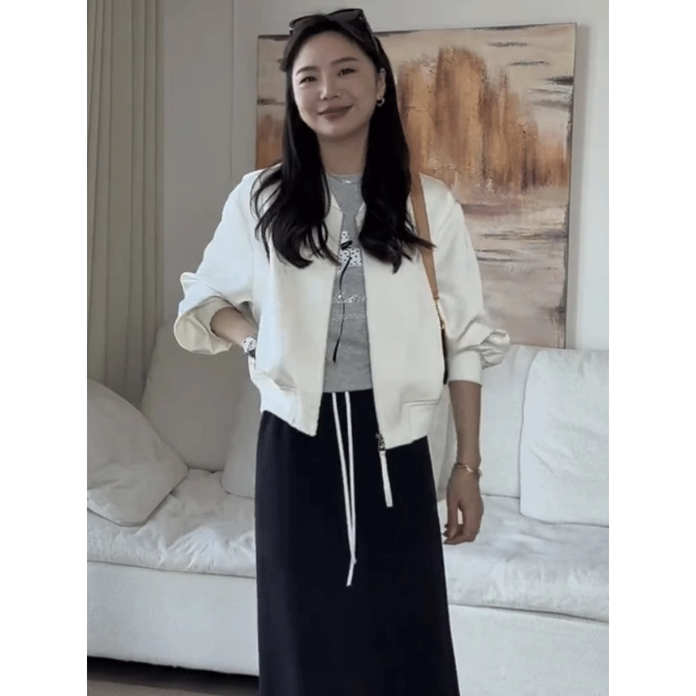 品牌折扣正品女装断码清仓特价不能退换美式复古棒球服短款外套女