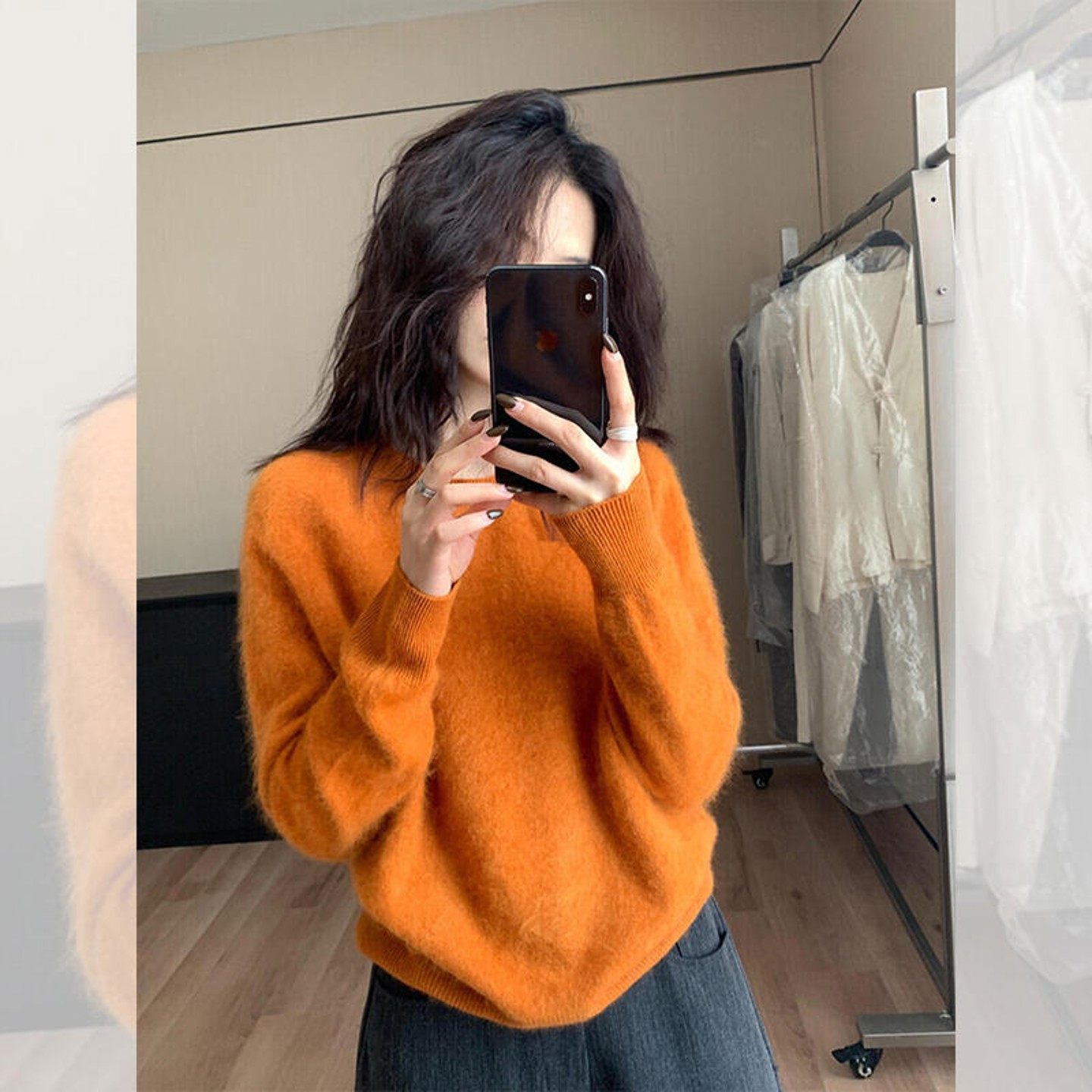 品牌折扣正品女装断码清仓特价不能退换加绒加厚圆领不起球毛衣女