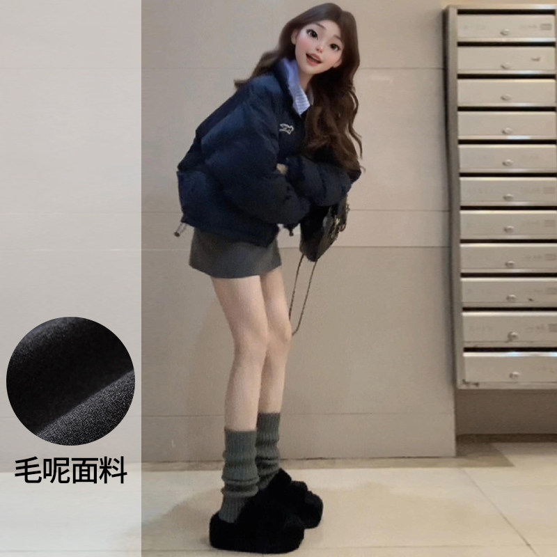品牌折扣正品女装断码清仓特价不能退换灰色毛呢短裙女a字半身裙