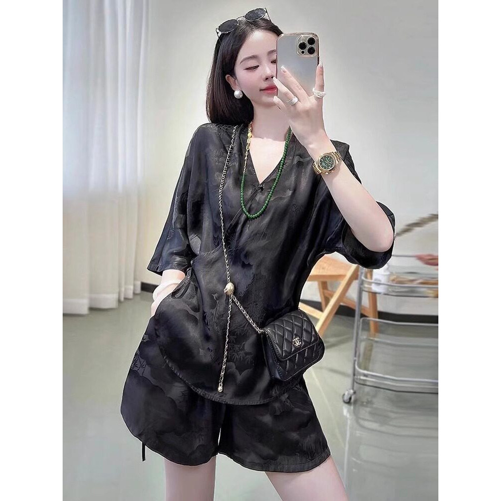 品牌正品女装衣服断码特价清仓 不接受退换-高端新中式睡衣女款