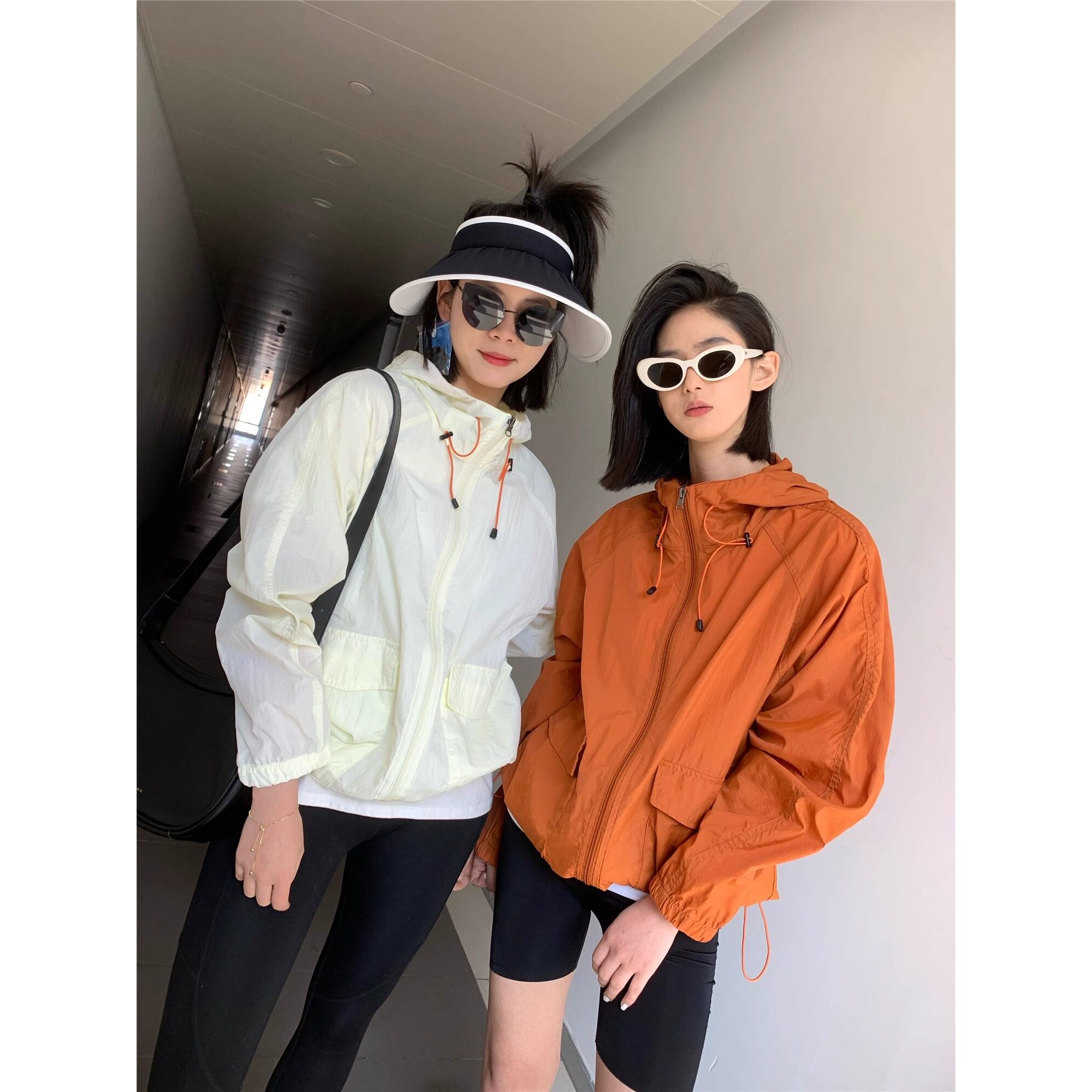 品牌折扣正品女装断码清仓特价不能退换薄款连帽工装防晒衣女夏