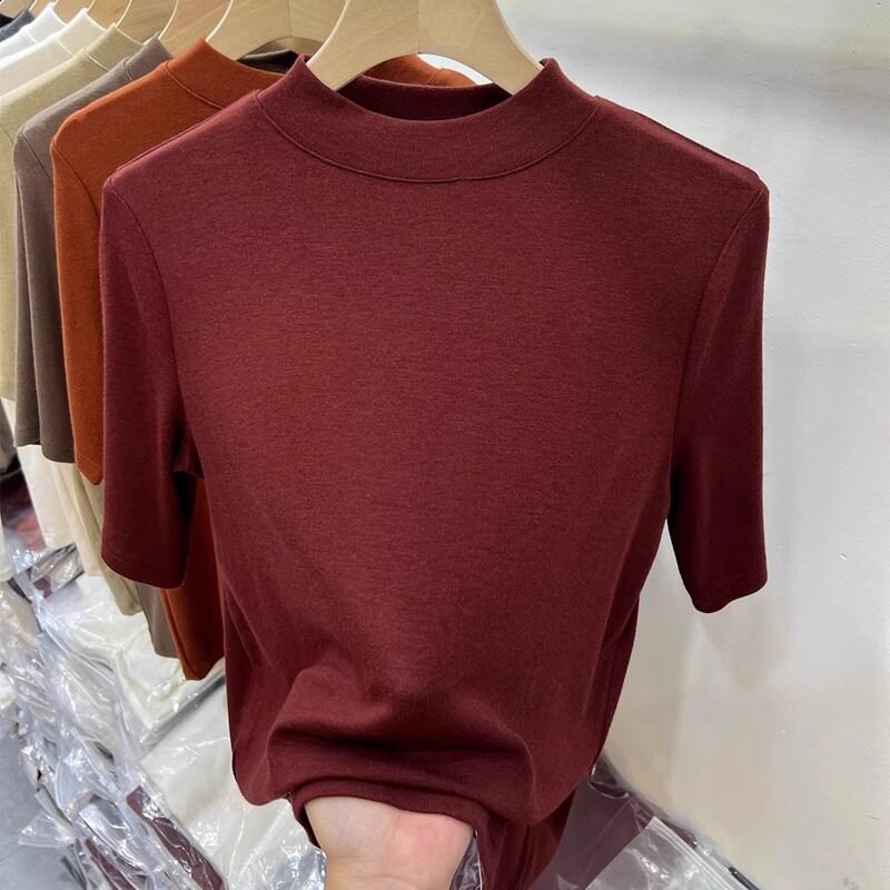 品牌折扣正品女装断码清仓特价不能退换半高领针织打底衫女春秋小