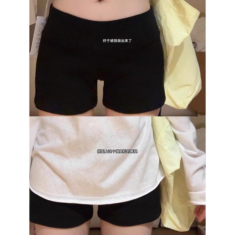 品牌正品女装衣服断码特价清仓 不退换-黑色运动短裤女夏季薄款
