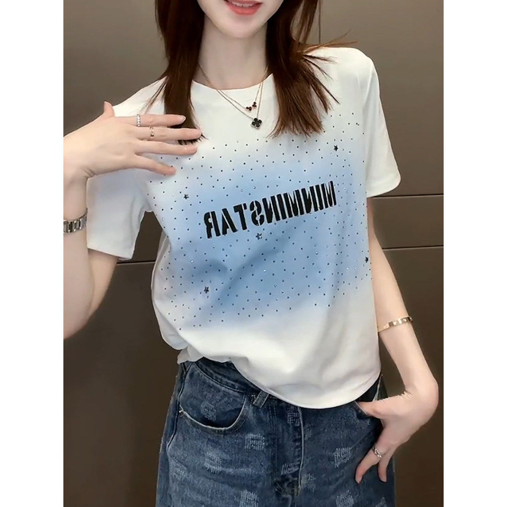 品牌折扣正品女装断码清仓特价不能退换欧洲站黑色短袖T恤女夏季