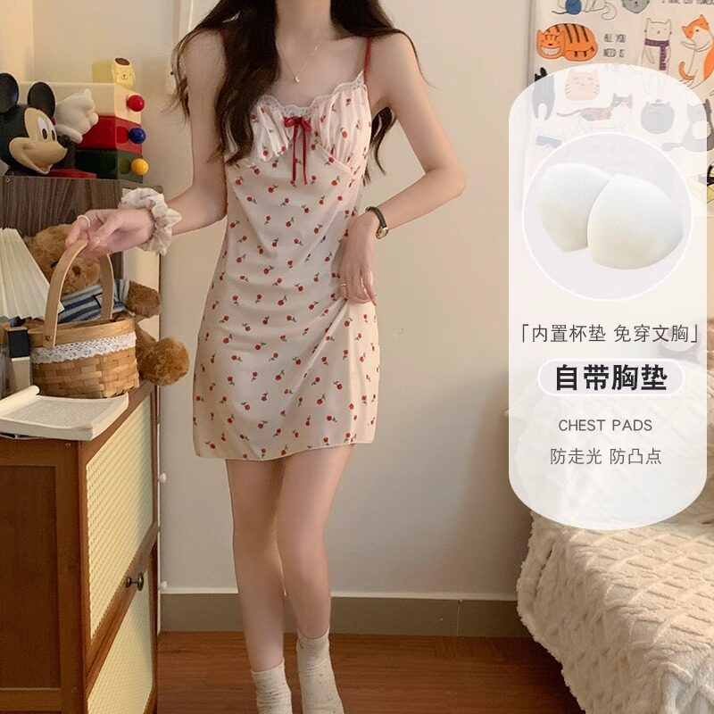 品牌折扣正品女装断码清仓特价不能退换莫代尔吊带睡裙女夏季女士