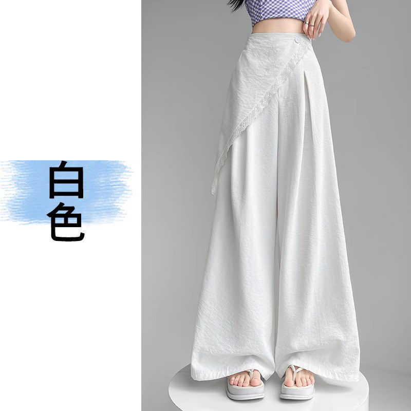 品牌正品女装衣服断码特价清仓 不退换-蕾丝拼接西装裤女夏季薄款