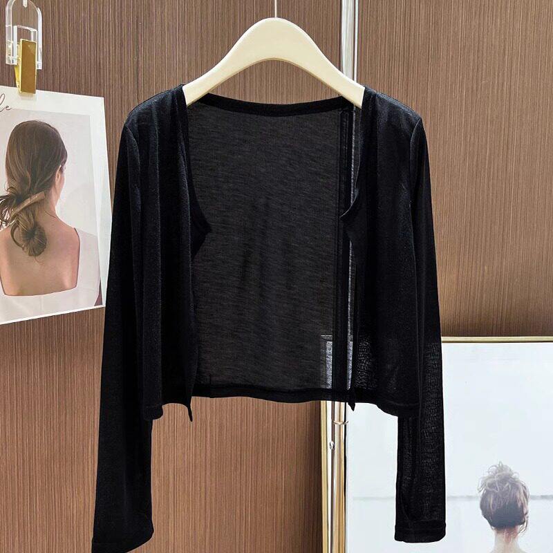 品牌折扣正品女装断码清仓特价不能退换白色超薄天丝针织防晒披肩