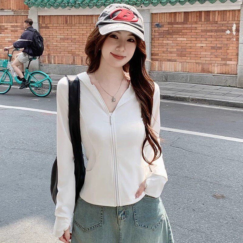 品牌正品女装衣服断码特价清仓 不退换-鹅黄色连帽防晒衣女夏季新