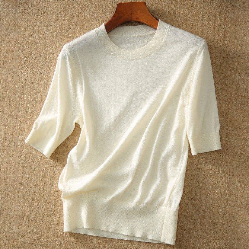 品牌折扣正品女装断码清仓特价不能退换中袖针织衫女早秋新款宽松