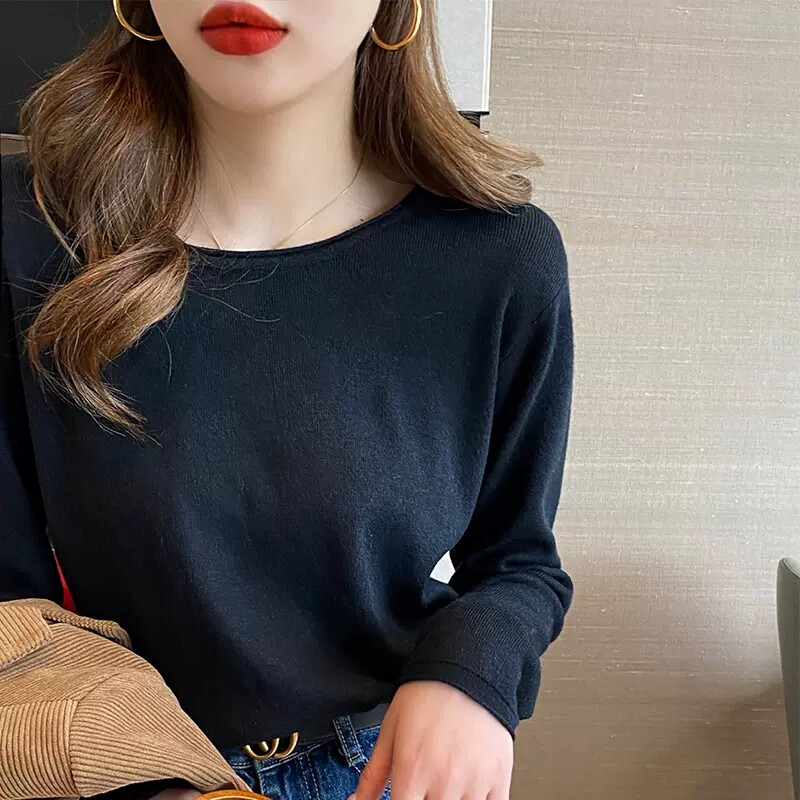品牌折扣正品女装断码清仓特价不能退换印花长袖T恤女秋季新款修