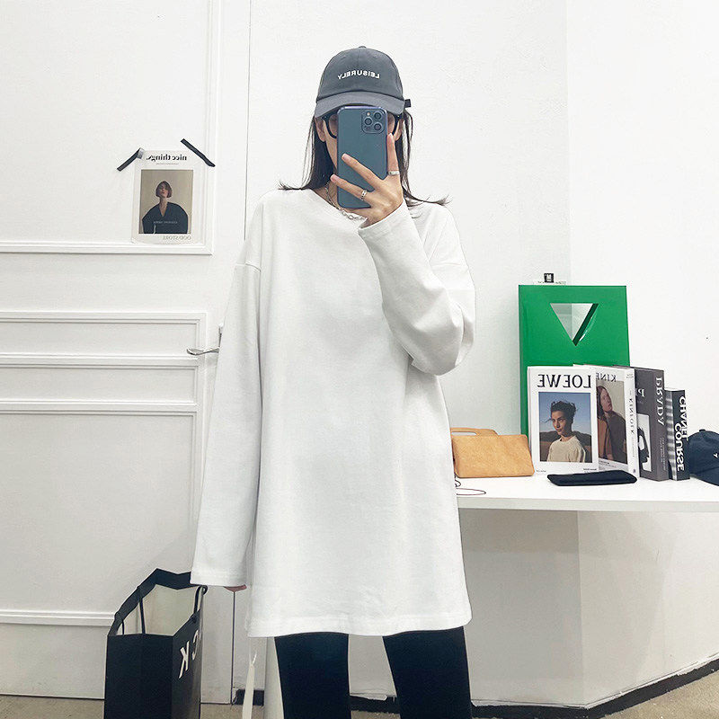 品牌折扣正品女装断码清仓特价不能退换磨毛白色打底衫女秋冬宽松