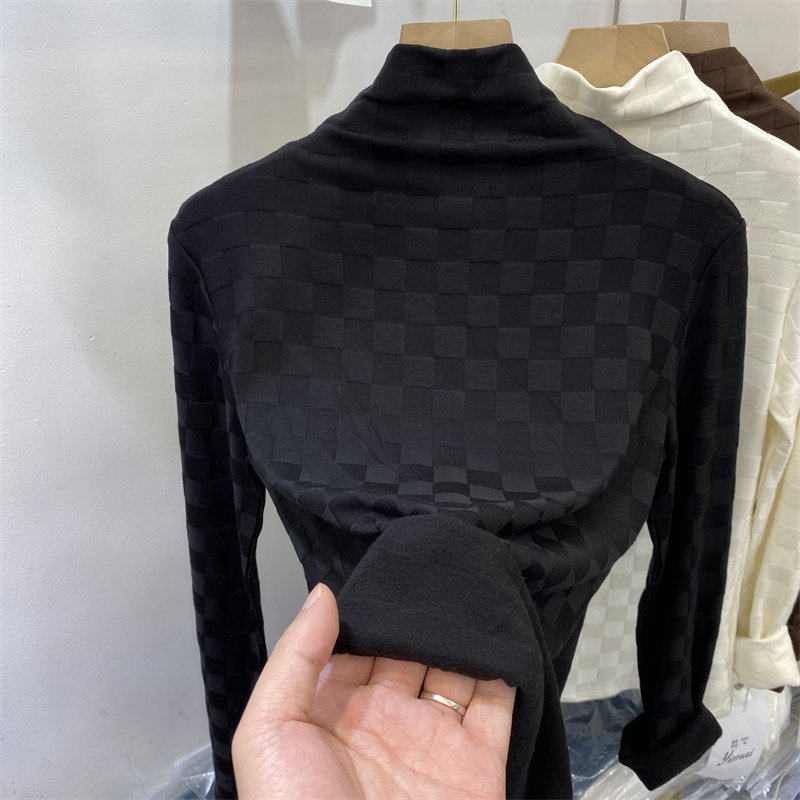 品牌折扣正品女装断码清仓特价不能退换半高领打底衫女内搭秋冬新
