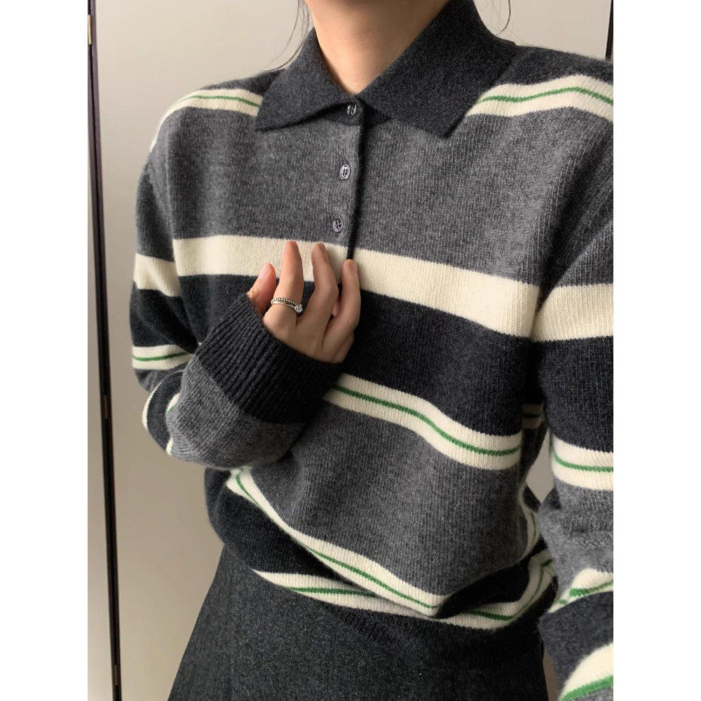 品牌正品女装衣服断码特价清仓 不退换-polo领不起球毛衣女秋冬新