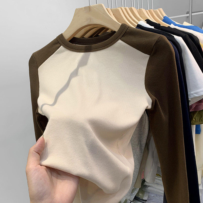 品牌折扣正品女装断码清仓特价不能退换插肩袖打底衫女秋冬