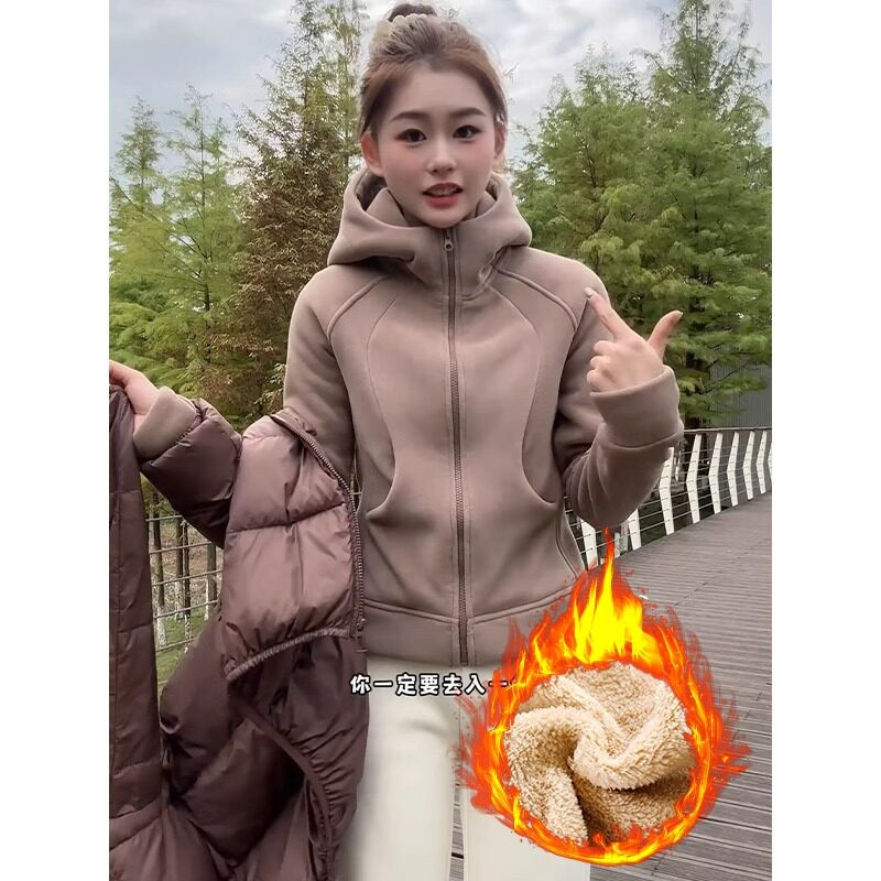 品牌折扣正品女装断码清仓特价不能退换修身加绒加厚卫衣女秋