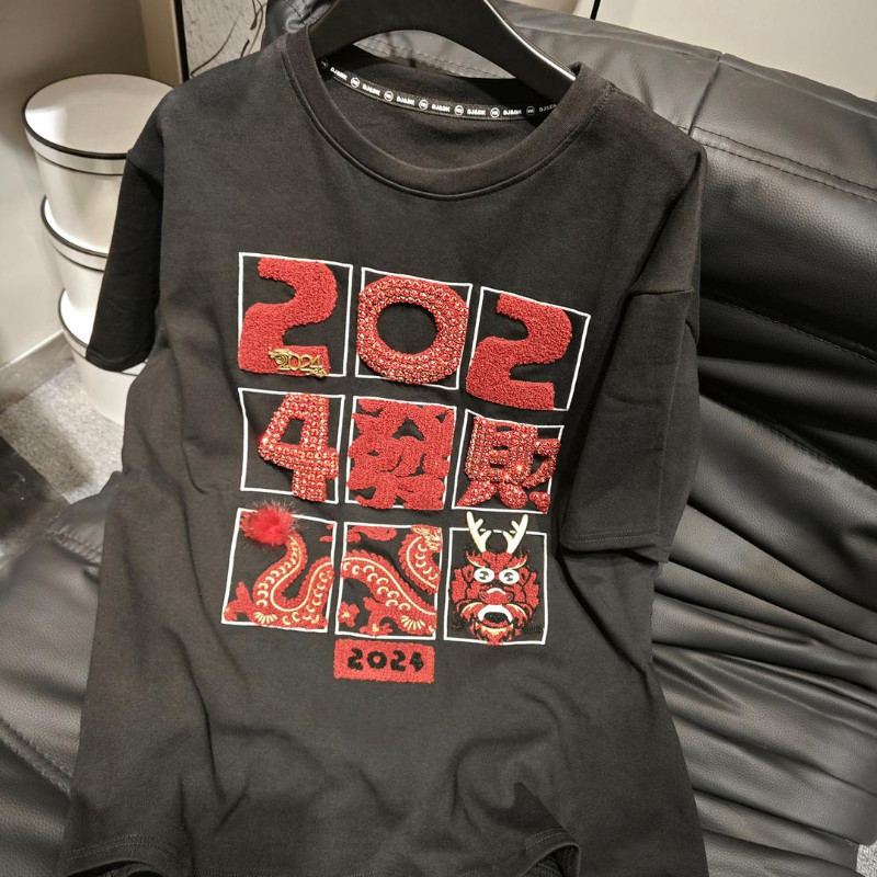 品牌折扣正品女装断码清仓特价不能退换加厚磨毛红色短袖T恤女