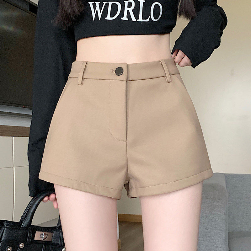 品牌正品女装衣服断码特价清仓 不退换-卡其色西装打底裤女秋季高