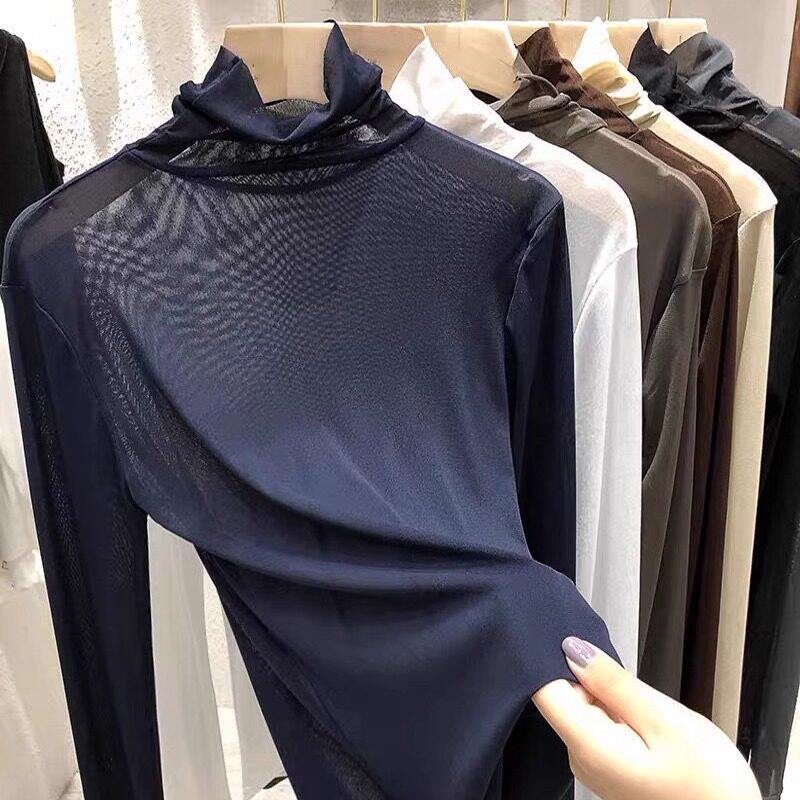 品牌折扣正品女装断码清仓特价不能退换复古堆堆高领蕾丝衫女秋季