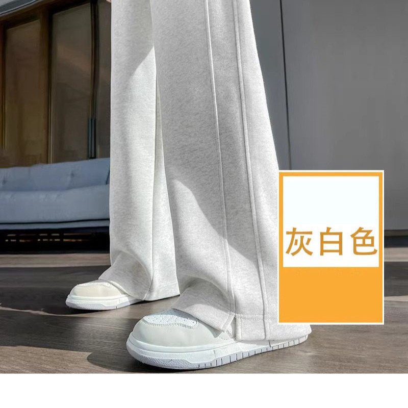 品牌正品女装衣服断码特价清仓 不退换-灰白色香蕉阔腿裤女春季新