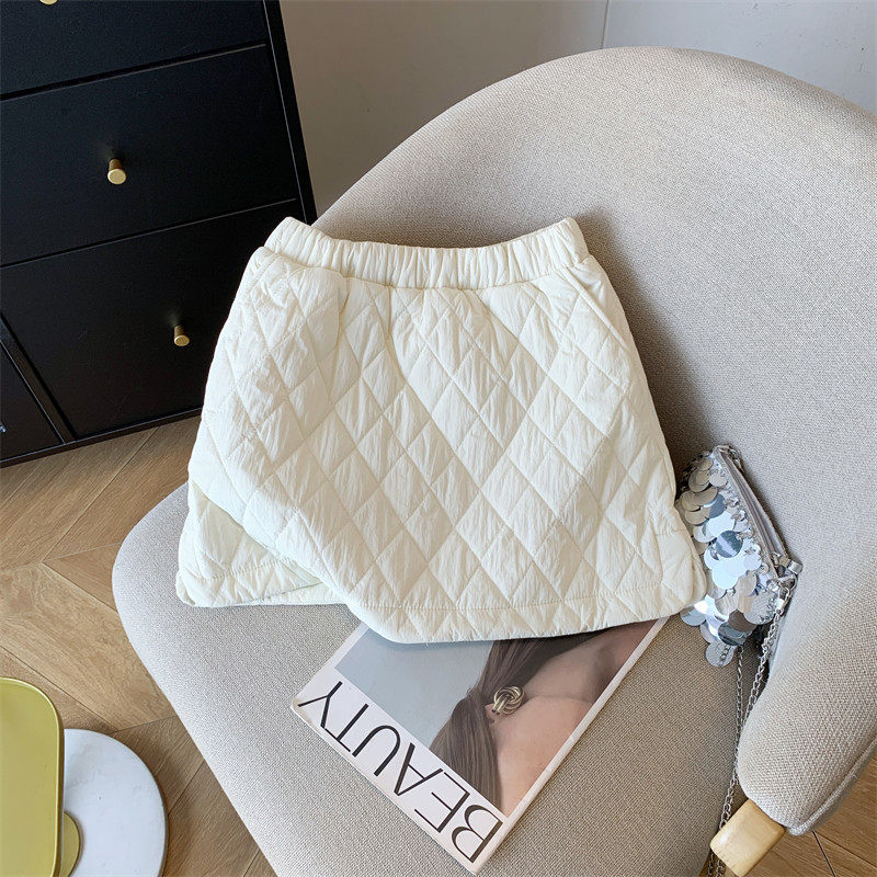 品牌折扣正品女装断码清仓特价不能退换菱格羽绒棉半身裙女秋冬