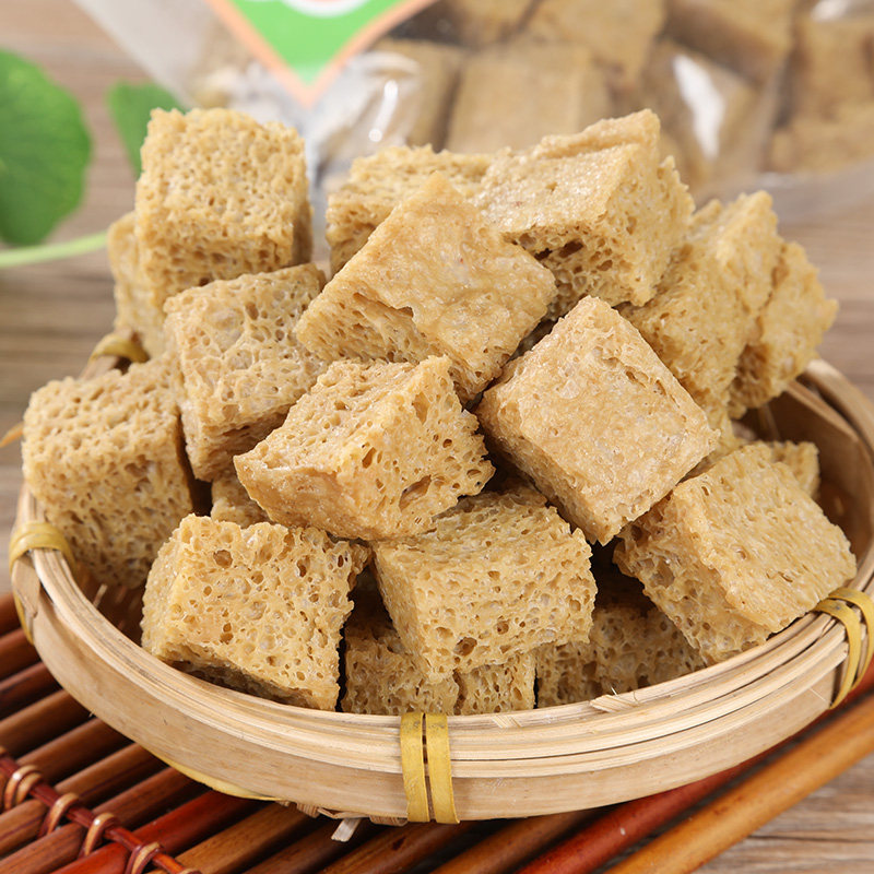 烤麸干面筋手工河南特产烤夫丁块凉皮专用四喜凉拌菜火锅干货500g