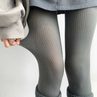 条纹显瘦外穿灰色丝袜洛丽塔打底袜子 女薄款 夜间教习室连裤 袜春款