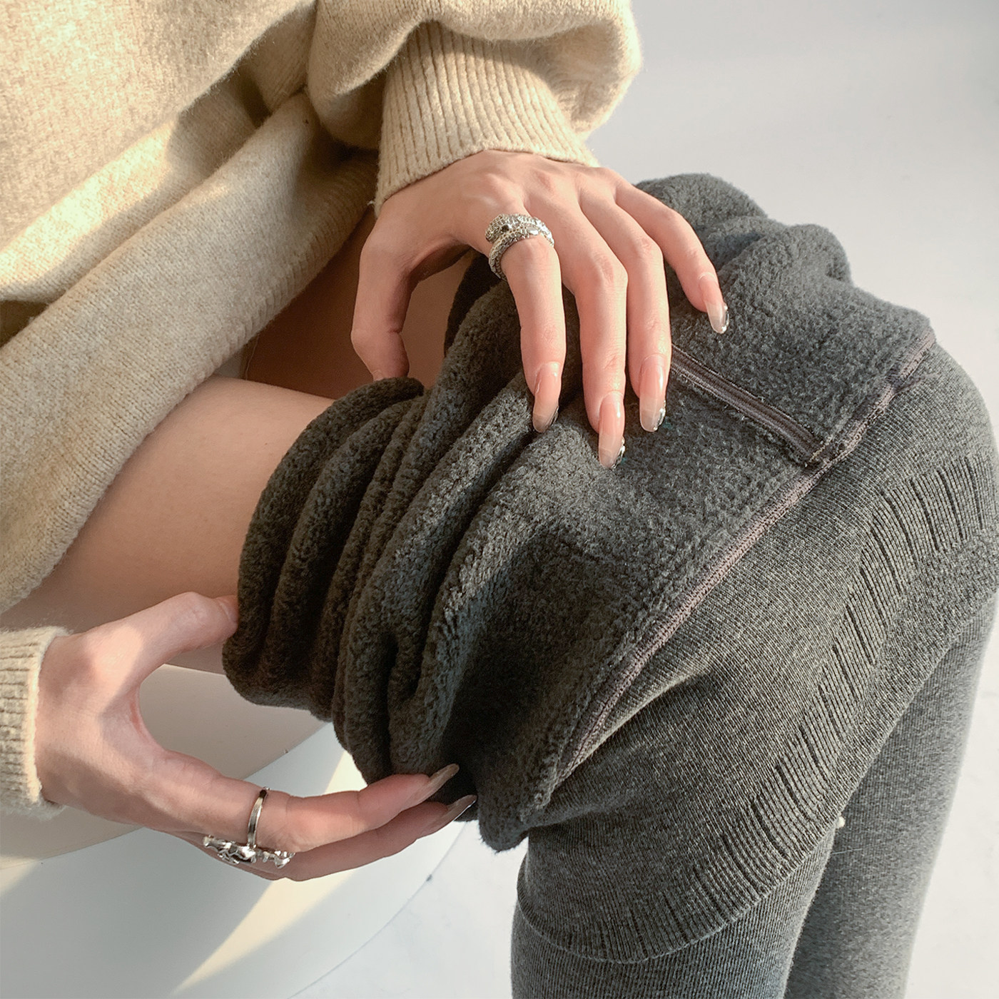 夜间教习室灰色连裤袜秋冬保暖加绒加厚格雷系厚款羊羔绒打底裤女,女士内衣/男士内衣/家居服,连裤袜/打底袜,淘宝优惠券,粉丝福利购,淘宝优惠卷