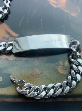 伦敦买回，800纯银中性风古董手链，适合个性的男生女生