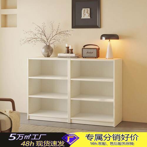 书柜落地靠墙简约矮柜置物柜一体玄关隔断柜家用客厅收纳柜展示柜