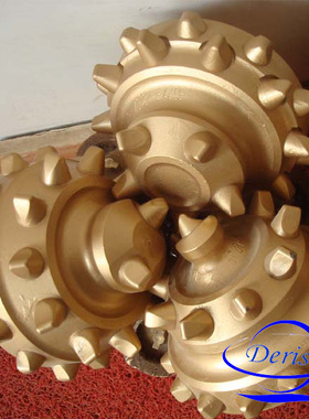 190mm 水井三牙轮钻头 镶齿IADC517 中软地层