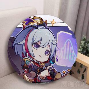 高档星铁道周边抱制藿藿银狼枕托帕镜流穹丹恒饮月君异形定毛绒小