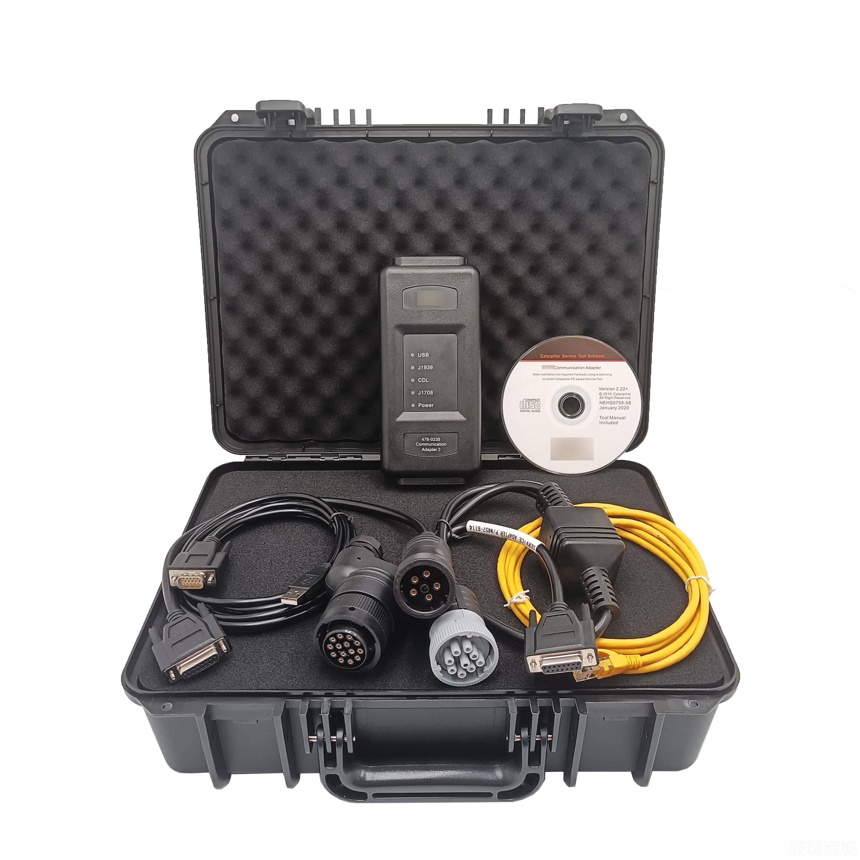 高档件卡特检测仪卡特ET4电脑发动机故障测挖程掘机软编四代检解