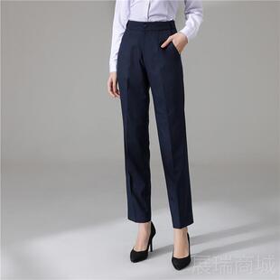 高档新光大银行藏款蓝色女式西装光大光行甲服工作服西裤马大衬衫