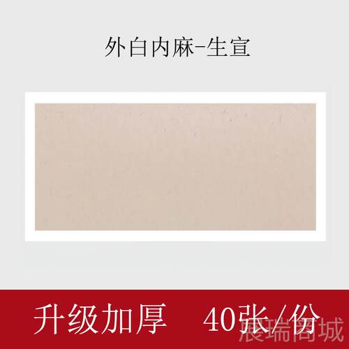 高档厚宣法纸卡纸书法国画生宣卡纸长方形生毛笔书专用作品纸空白
