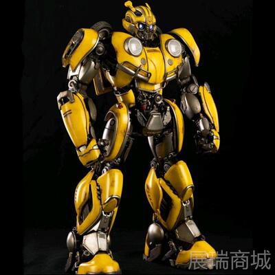 高档5U模玩 大黄蜂 变形具外玩传电版影合金带灯光成品机人手办器