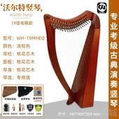 高档尔沃特琴2弦爱尔3兰专业小竖琴初学者便携式 伦亚钢琴竖与半球