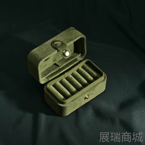 高档taimy工戒指盒欧式复古手档制高戒指收纳盒便作携迷你旅行首