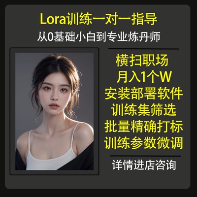 职业lora训练师炼丹师大学生职业生涯规划求职一对一指导面试辅导