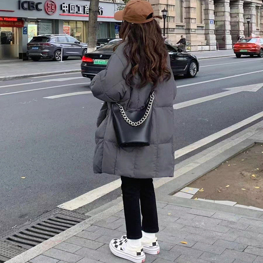 羽绒服女冬季2025新款高级感加厚棉袄高端中长款防寒洋气外套百搭