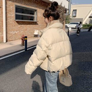 2025冬季小个子羽绒棉服女生短款韩版时尚保暖高腰显瘦加厚面包服