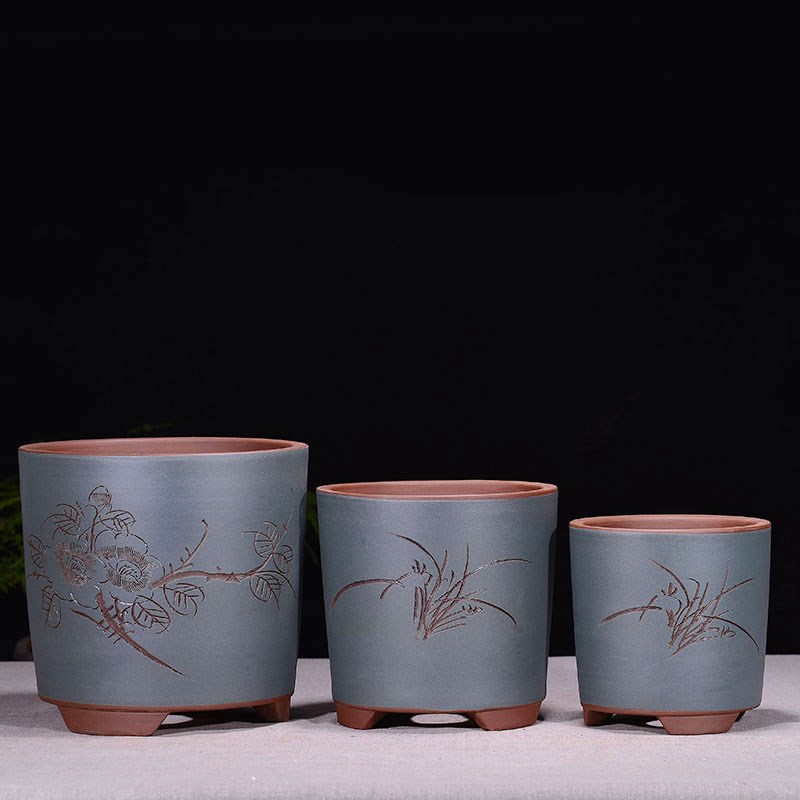 Yixing Cinnabar Flower pot Scindapsus Chlorophytum Ceramic pots indoor balcony Orchid Pots Cylinder Clivia Dedicatedin the Flower delivery/Flowers simulation/Plants gardening , Vase/Flower/Flowerpot/Flower (New) , Flowerpot  category - from Buy2taobao.com to provide professional Taobao agent buy service